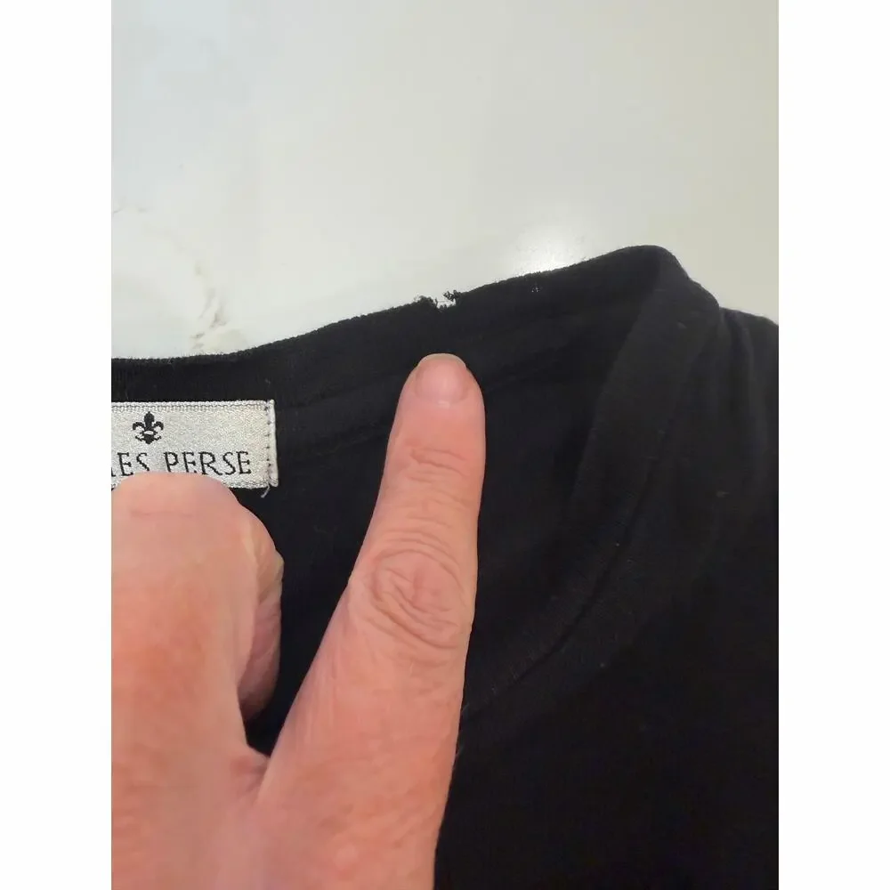 James Perse Bodycon knit side ruched tank midi dress black sz 2 medium tencel